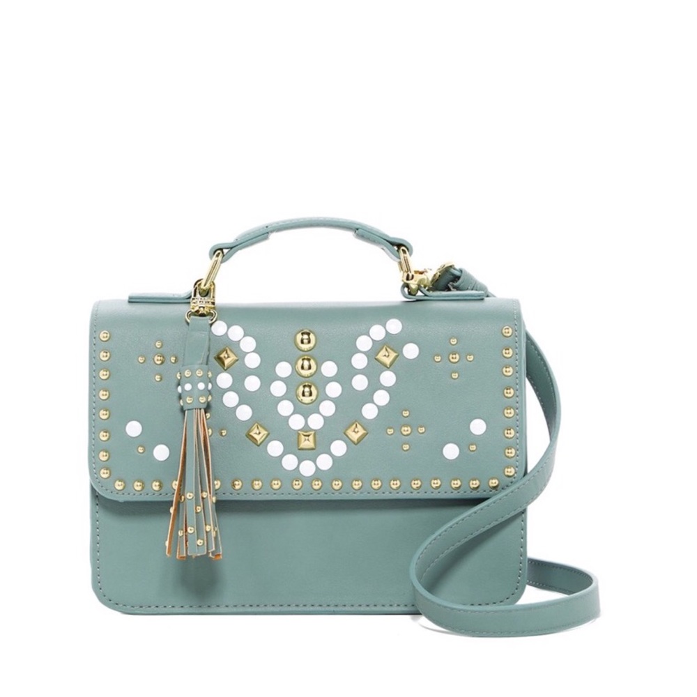 NWT Trudy Small Studded Flap Cr…